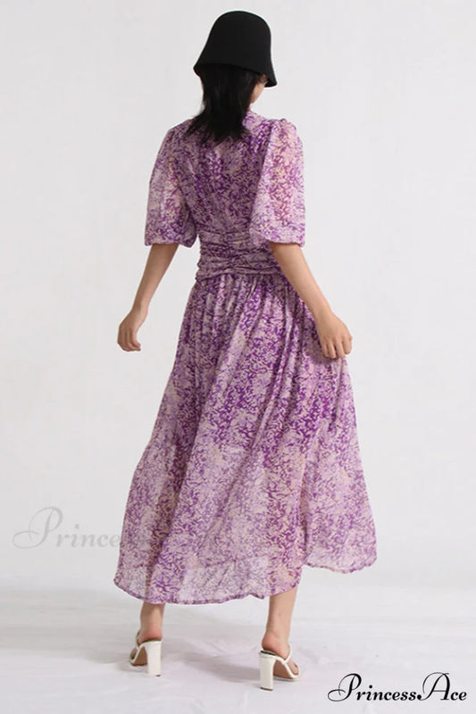 Aurier Printed Stylish Midi Dress