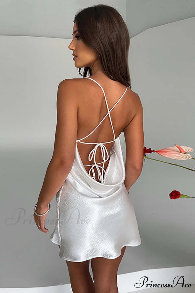 Avianna Elegant Mini Dress S / White