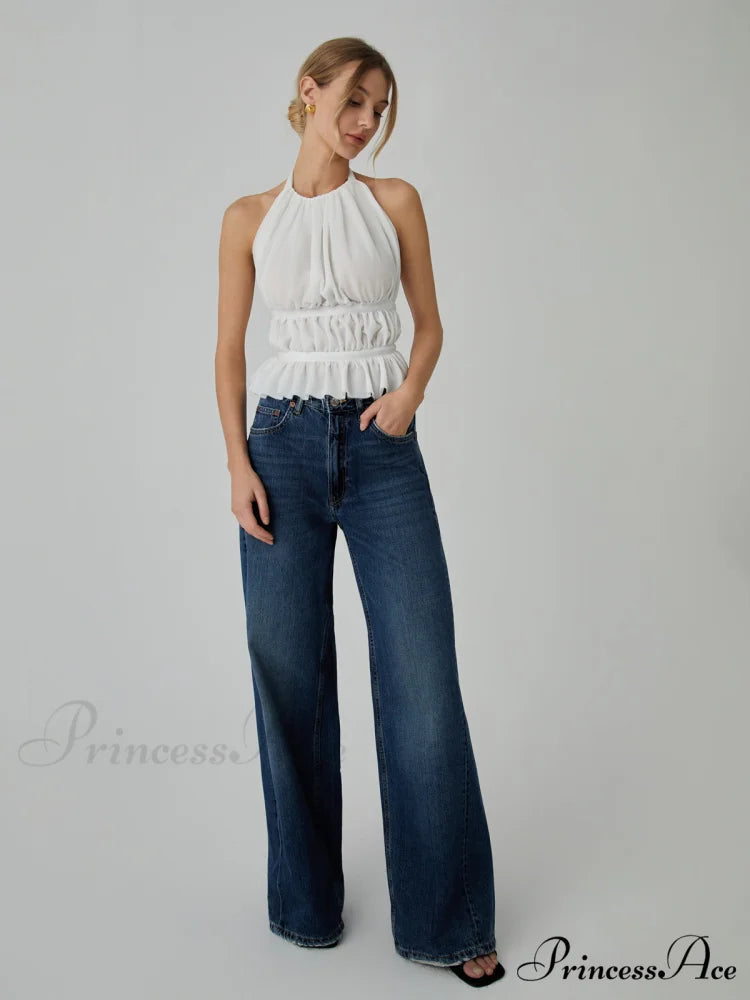 Backless Halter Graceful Tank Top