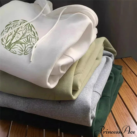 Bamboo Design Casual Y2K Hoodie hoodies-241228