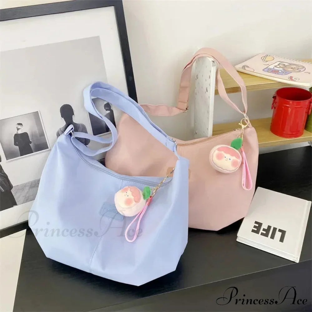 Basic University Style Nylon Spacious Crossbody crossbody-250126