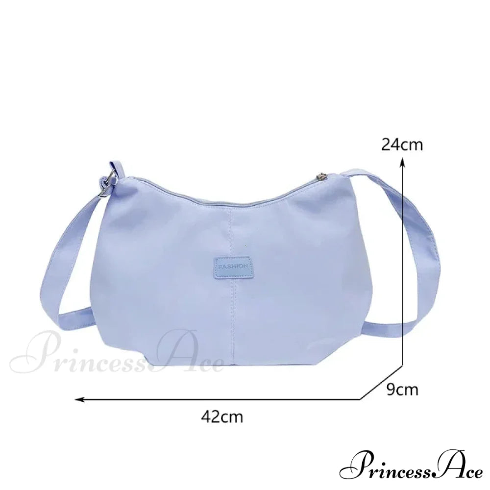 Basic University Style Nylon Spacious Crossbody crossbody-250126