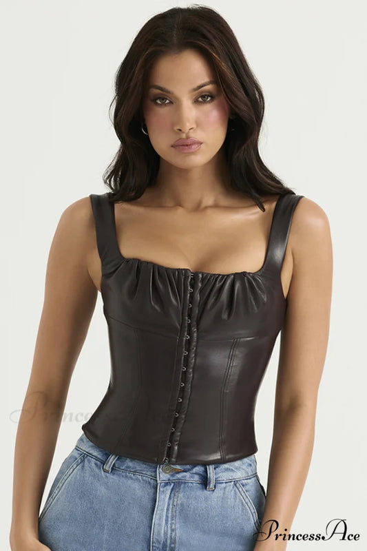 Bitter Elegant Chocolate Corset XS / Chocolate