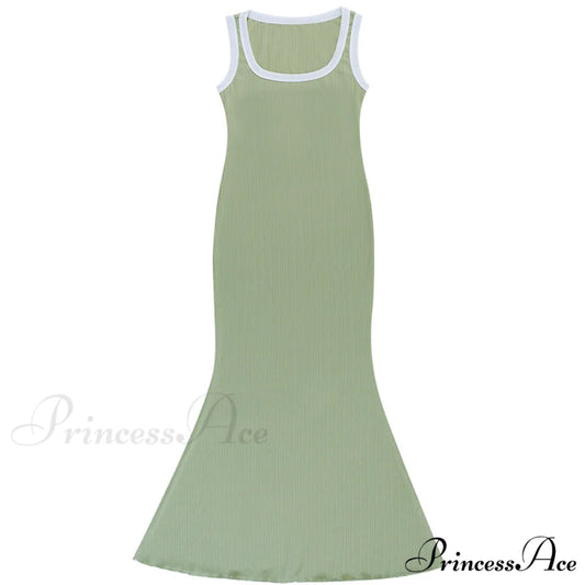 Black Bodycon Dress with Cut Out Detail S / Green