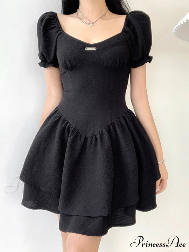 Black Pu Graceful Cropped Tank Top