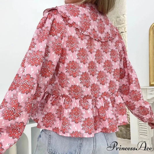 Blooming Babydoll Frilled Blouse blouse-250223