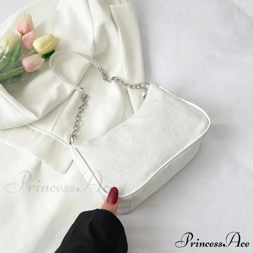 Blossom Design Handle Armpit Shoulder Bag color1 shoulder-250126
