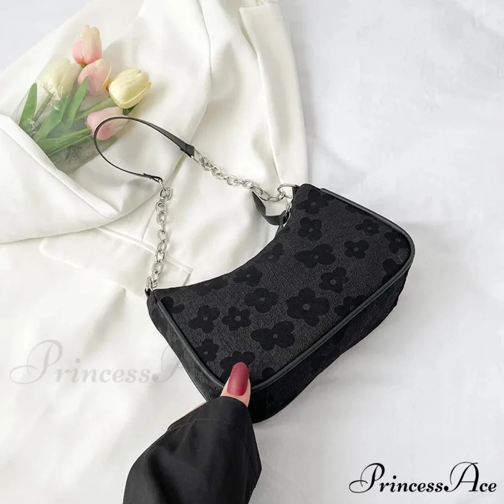Blossom Design Handle Armpit Shoulder Bag color3 shoulder-250126