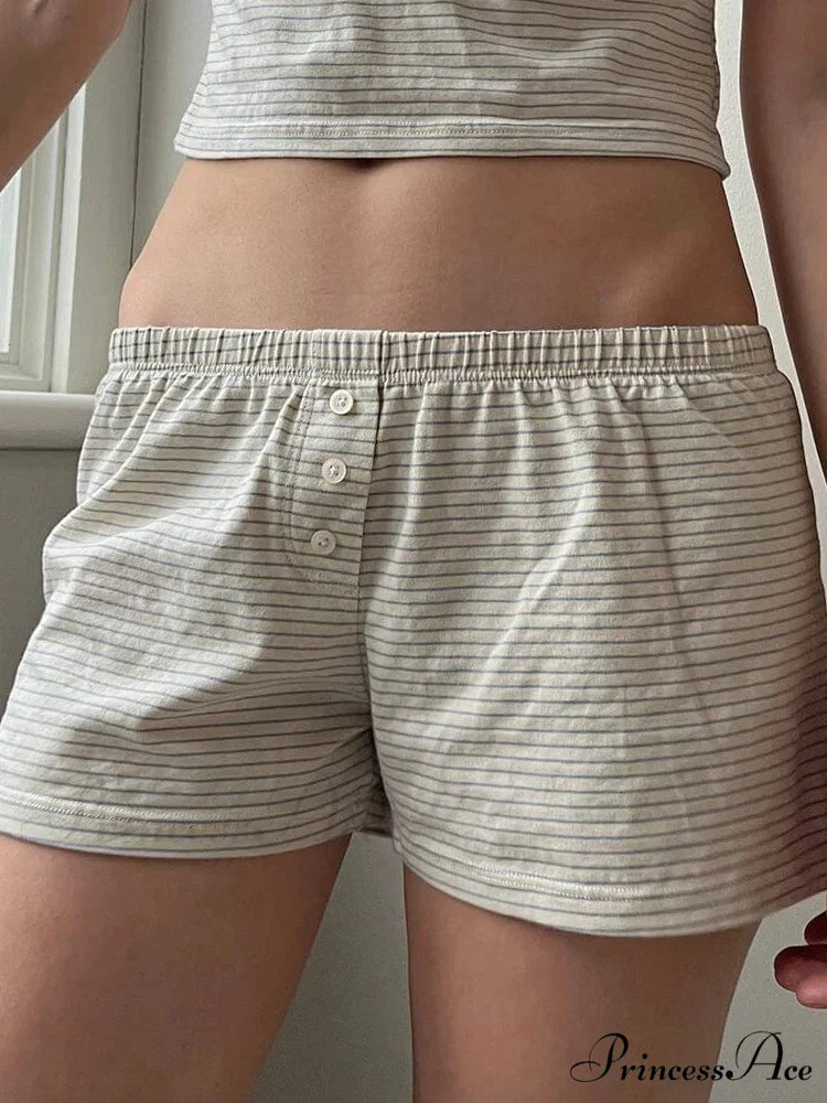 Blossoming Affection Banded Lounge Short white / S short-250223