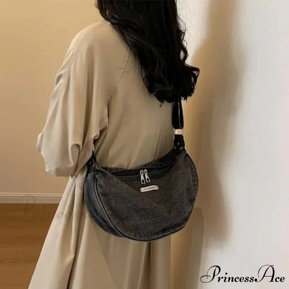 Blue Adjustable Strap Crossbody Shoulder Bag shoulder-250126