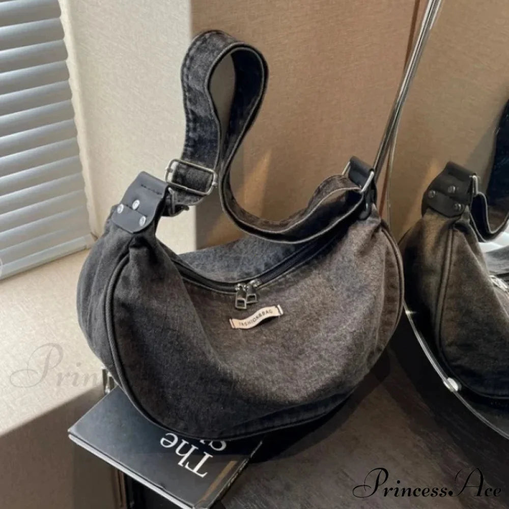 Blue Adjustable Strap Crossbody Shoulder Bag shoulder-250126