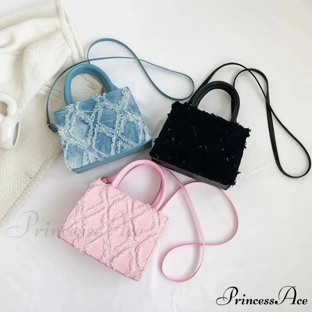 Blue Messenger Bag Summer Stylish Crossbody Purse handbag-250126