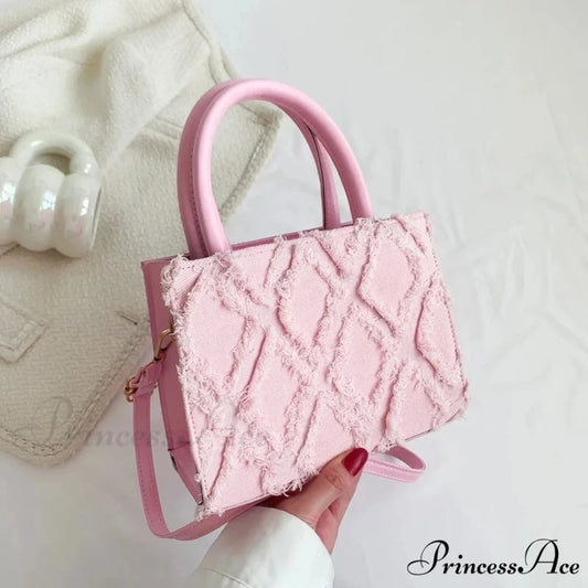 Blue Messenger Bag Summer Stylish Crossbody Purse Pink / 20x9x16cm handbag-250126