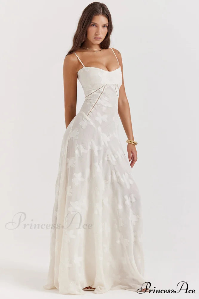 Blush of Elegance Charming Lace Maxi Dress