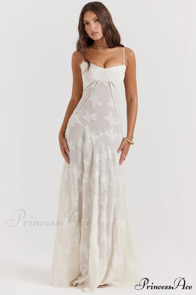 Blush of Elegance Charming Lace Maxi Dress