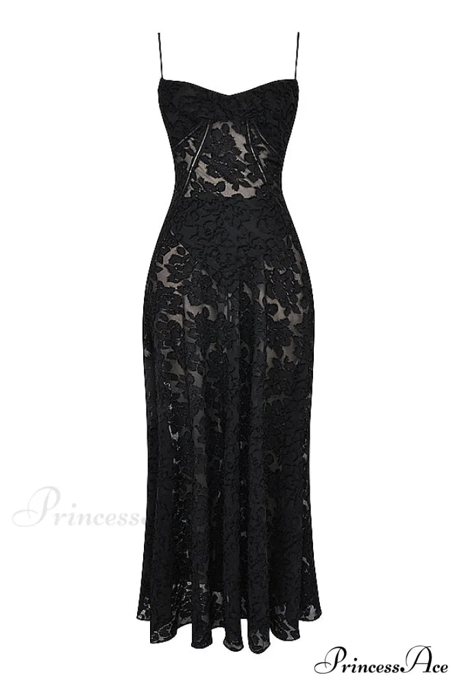 Blush of Elegance Charming Lace Maxi Dress