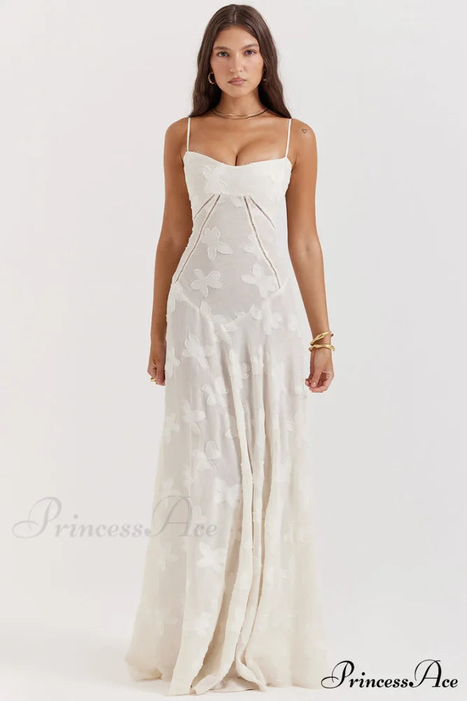Blush of Elegance Charming Lace Maxi Dress