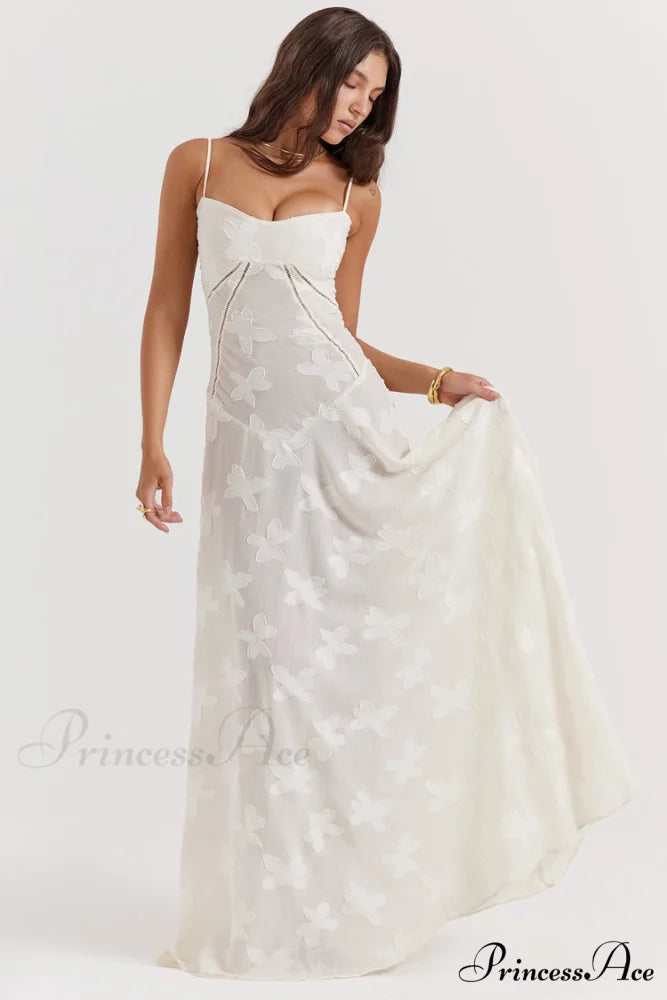 Blush of Elegance Charming Lace Maxi Dress Pink / M