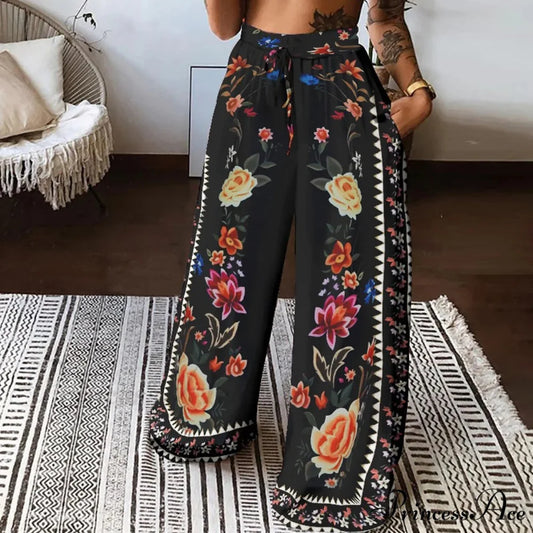 Bohemian Beach Extended Trousers Black / S pants-241228