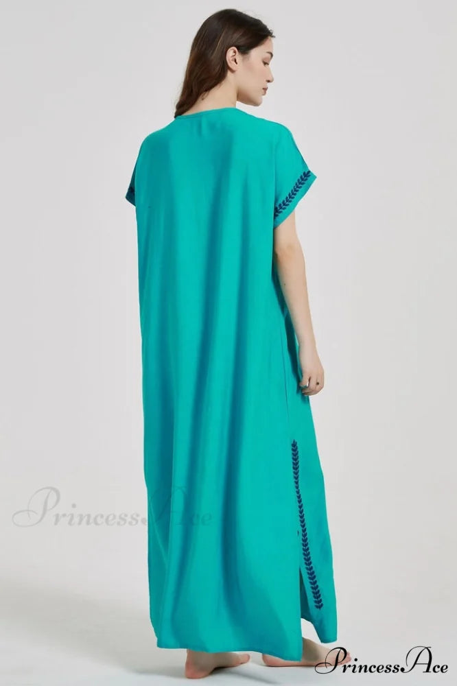 Boho Print Stylish Slit Dress