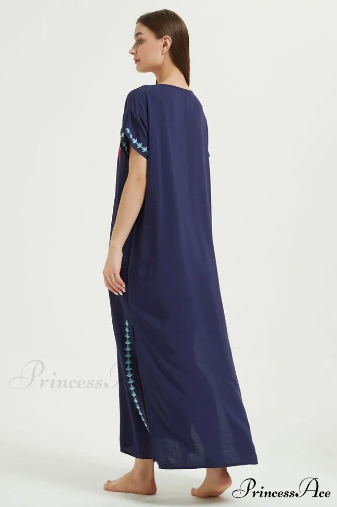 Boho Print Stylish Slit Dress