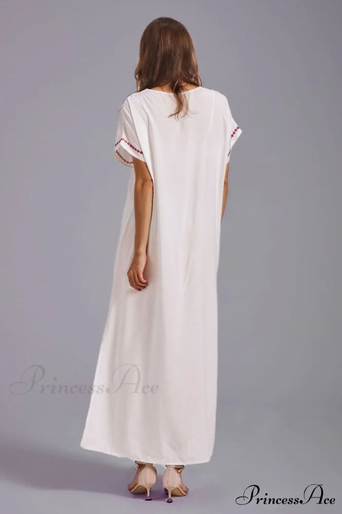 Boho Print Stylish Slit Dress