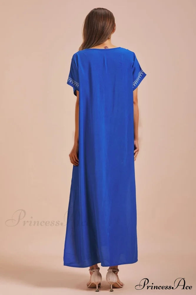 Boho Print Stylish Slit Dress