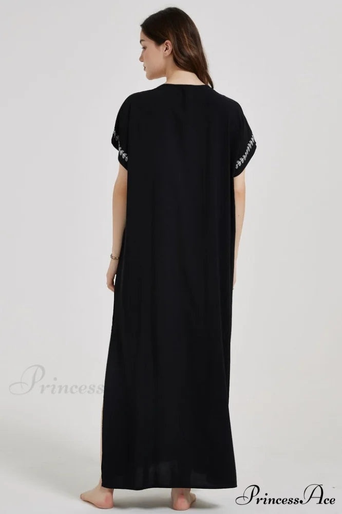 Boho Print Stylish Slit Dress