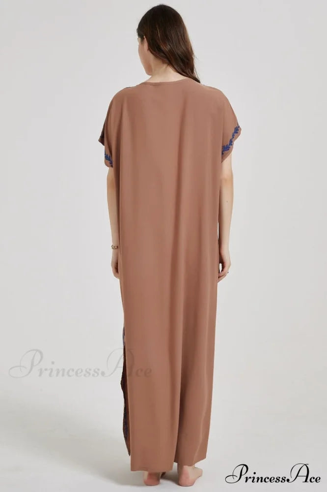 Boho Print Stylish Slit Dress