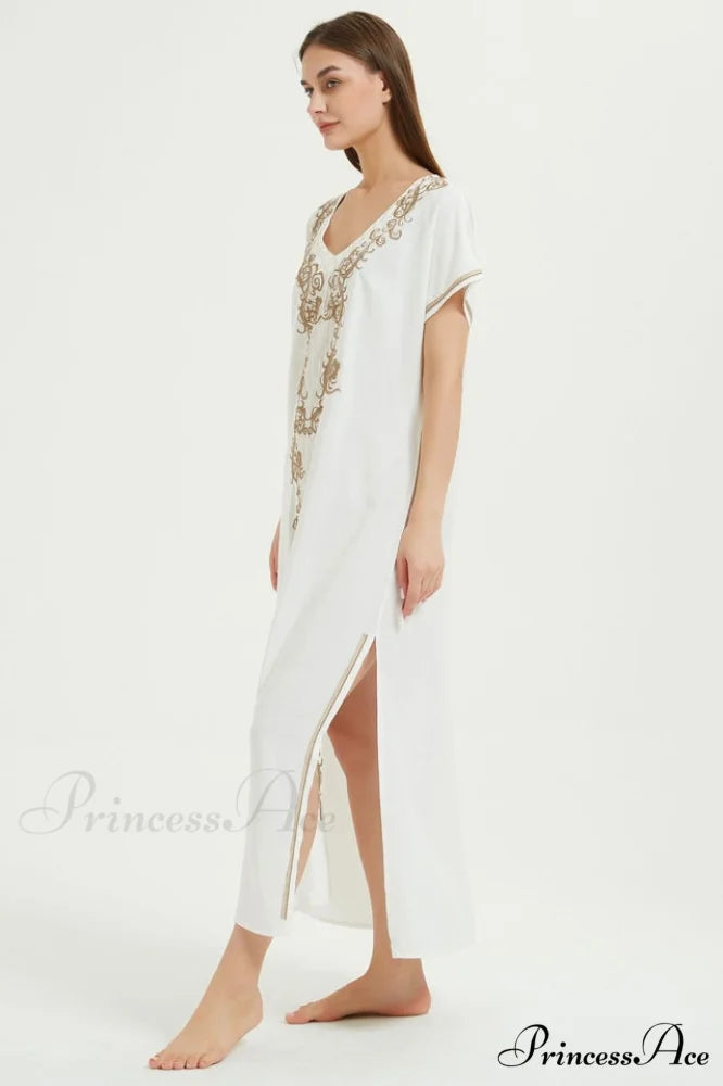 Boho Print Stylish Slit Dress