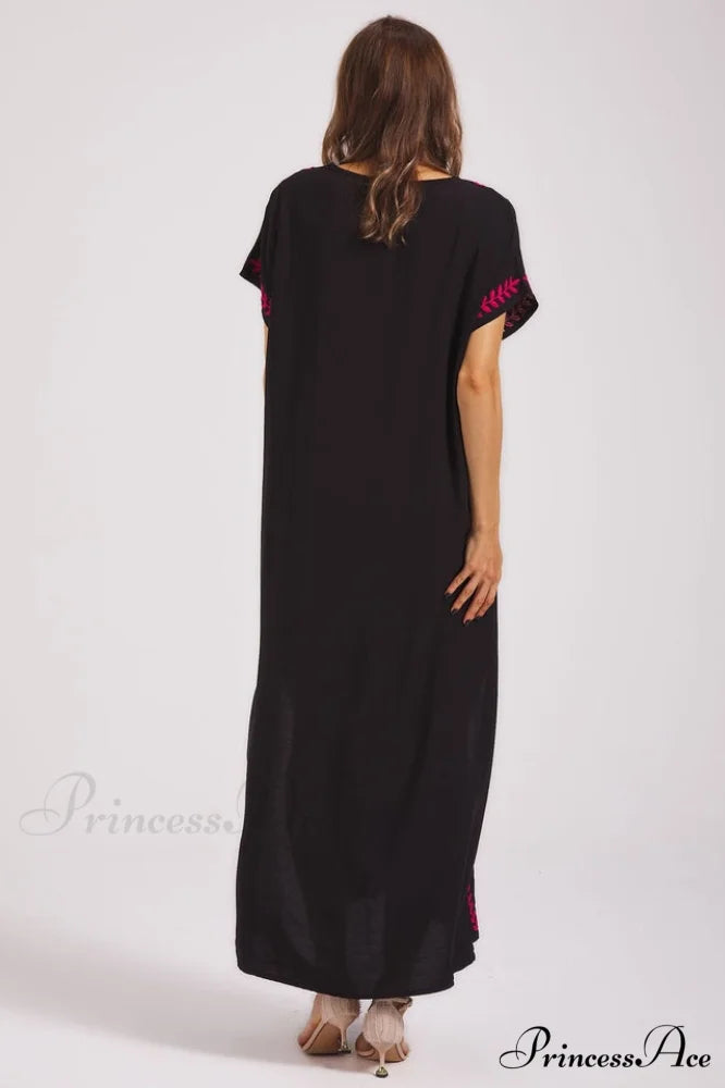 Boho Print Stylish Slit Dress