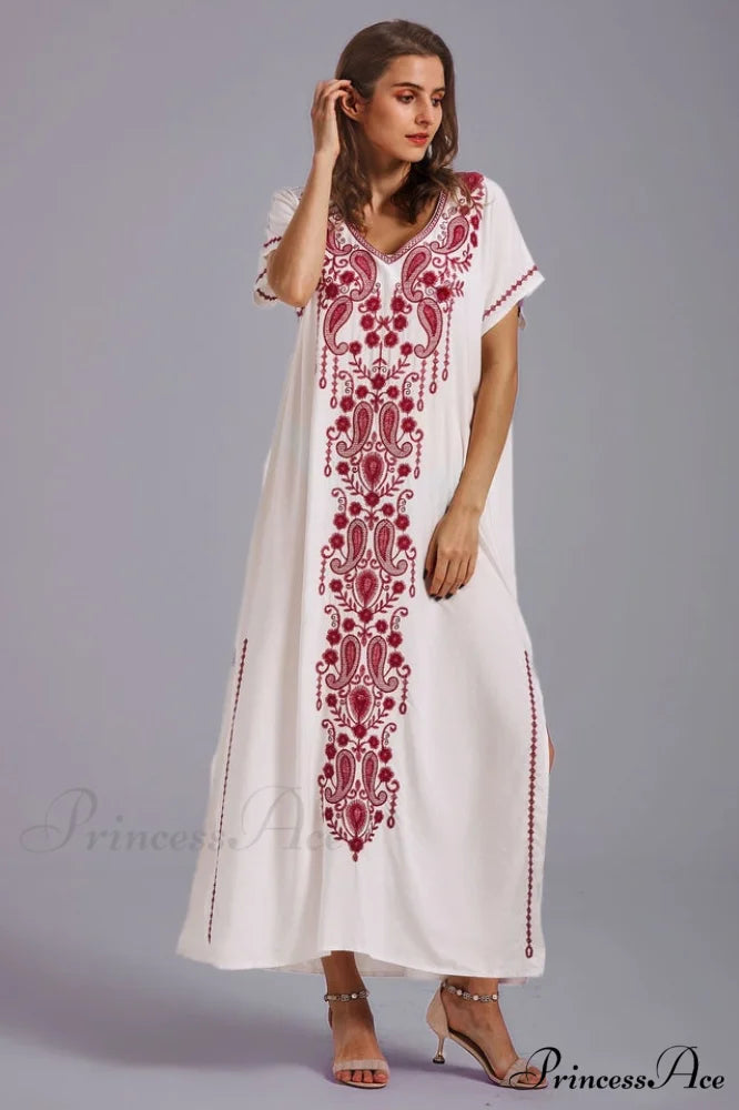 Boho Print Stylish Slit Dress