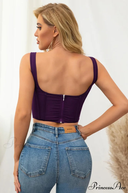 Boning Mesh Stylish Corset Top