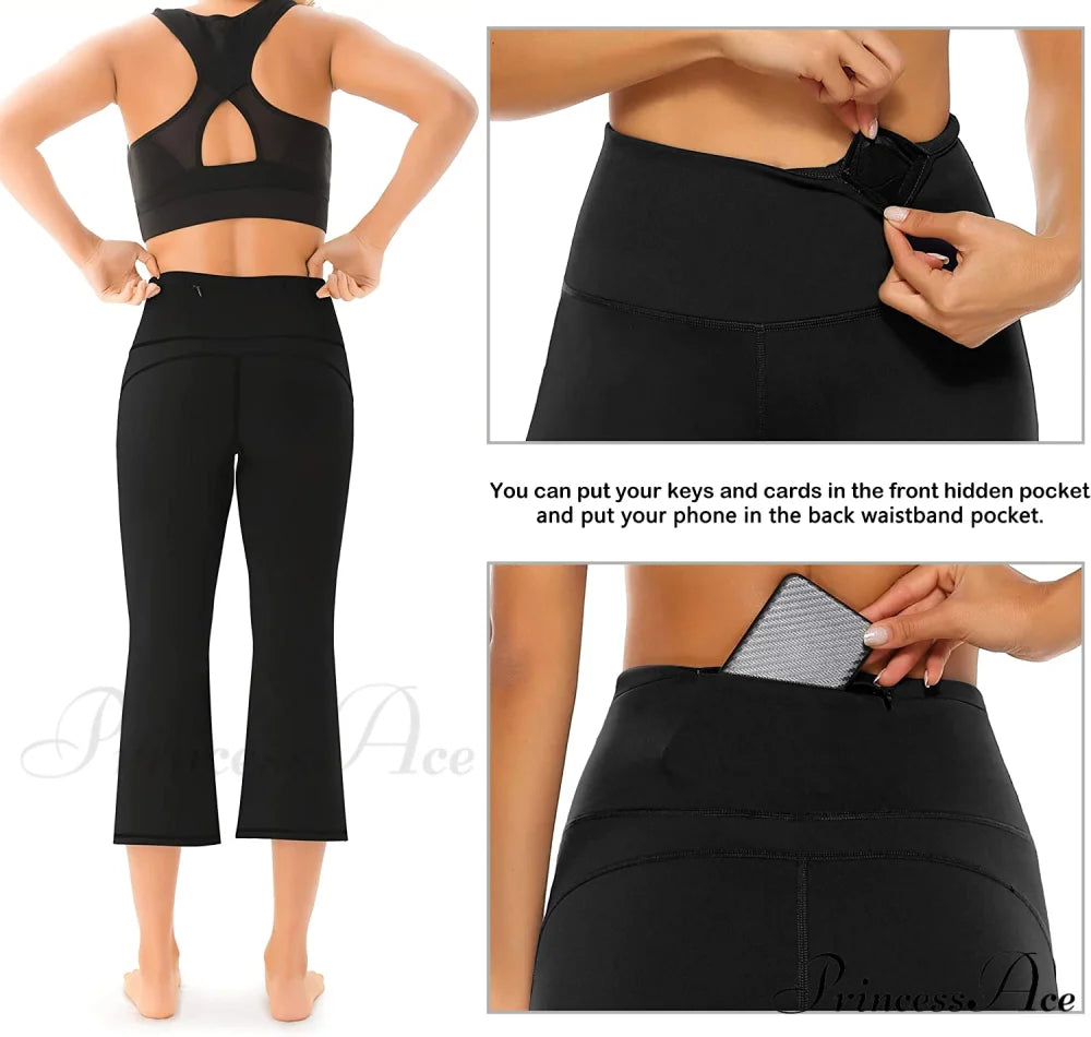 Bootcut High Waist Workout Bootleg Yoga Pants