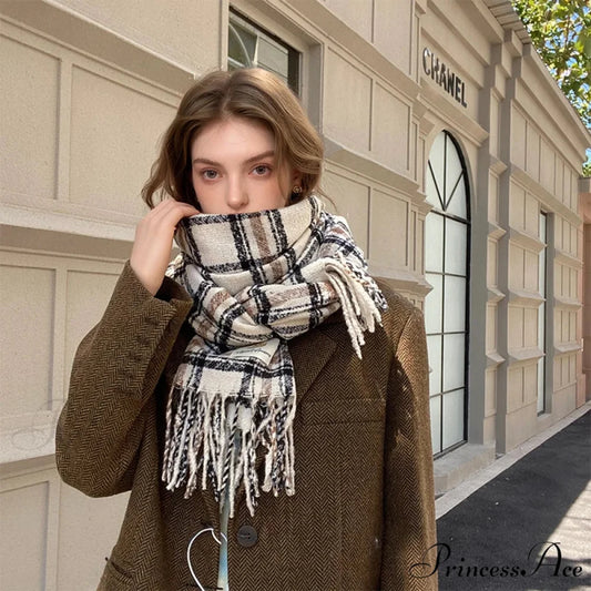 Botanical Pattern Cashmere Wrap Scarf scarf-241228