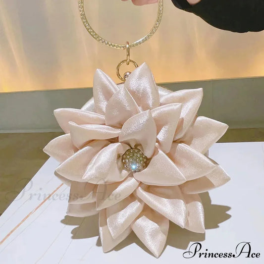 Botanical Sparkling Wine Bag Wristlet Beige wristlet-250126