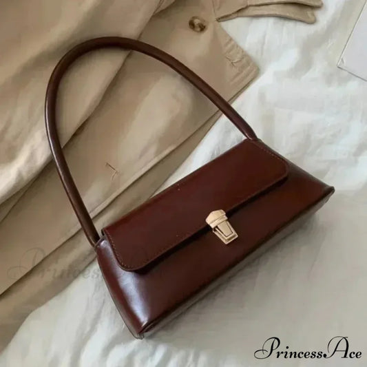 Bow Subordinate Shoulder Bag for Women DarkBrown shoulder-250126