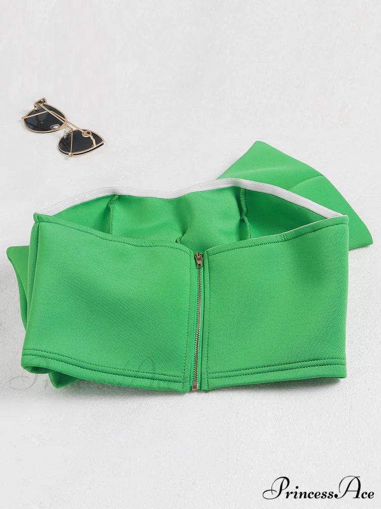 Bow Tie Graceful Cropped Tank Top