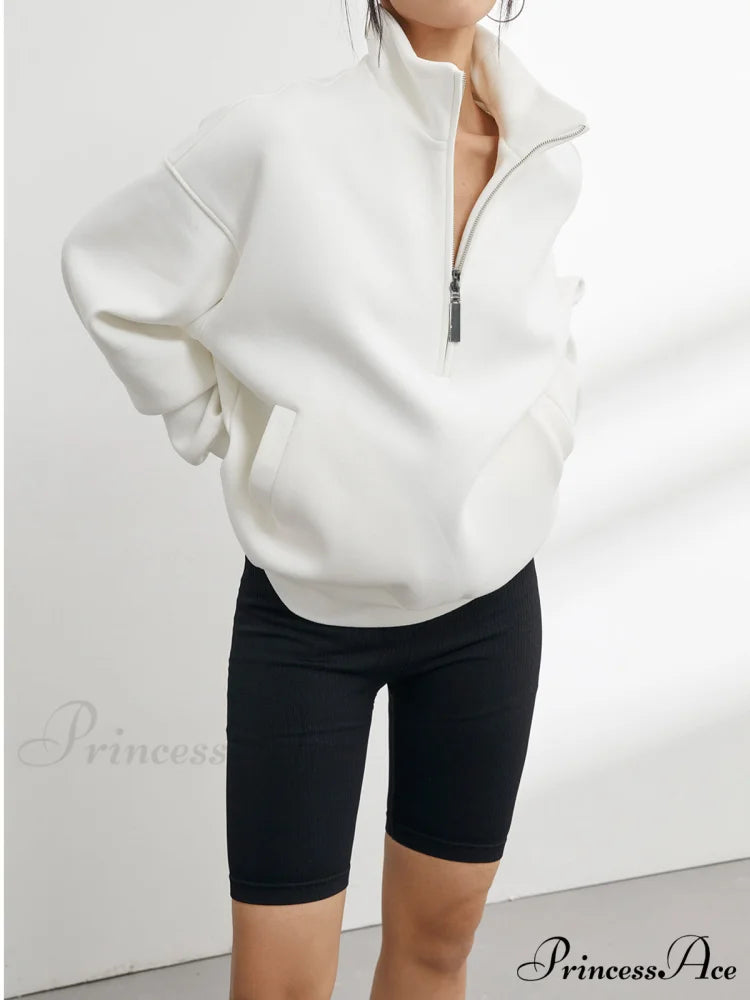 Break Free Graceful Scuba Sweatshirt White / XS