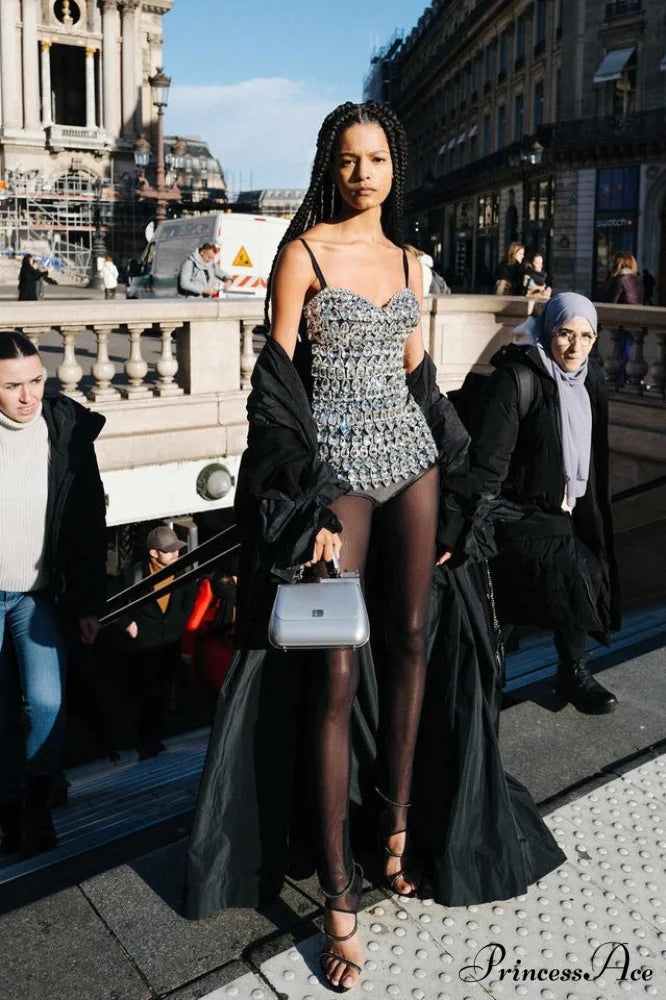 Brisbane Rhinestones Stylish Embellished Mini Dress