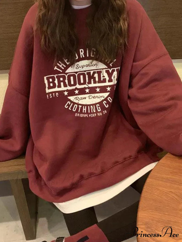 Broken Dreams Graceful Y2K Crop Top Burgundy / L