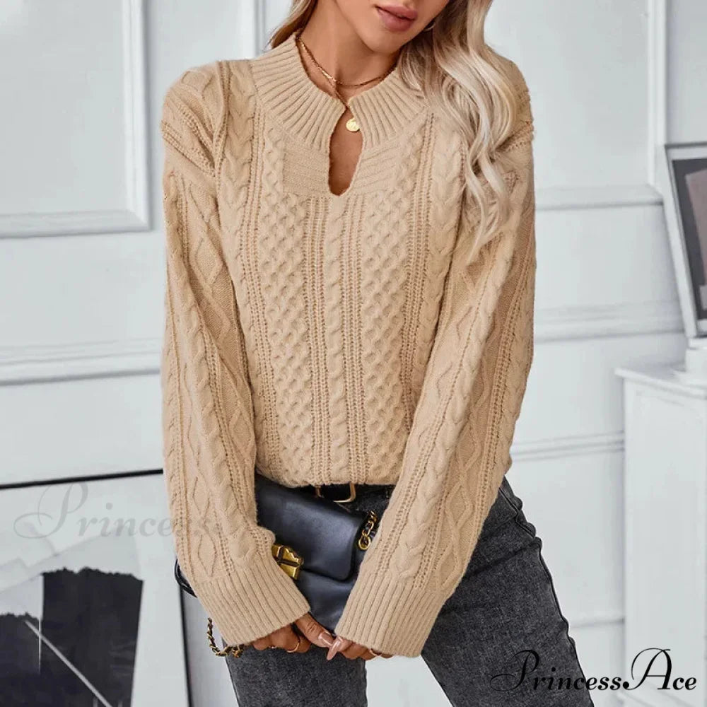 Brown Cardigan Urban Sweater swraters-241228