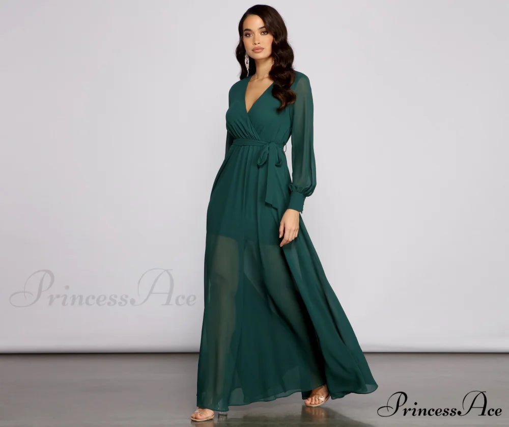 Bryn Chiffon Stylish A-Line Formal Dress