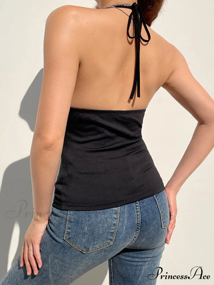Buckle Strap Black Trendy Bodycon Mini Dress