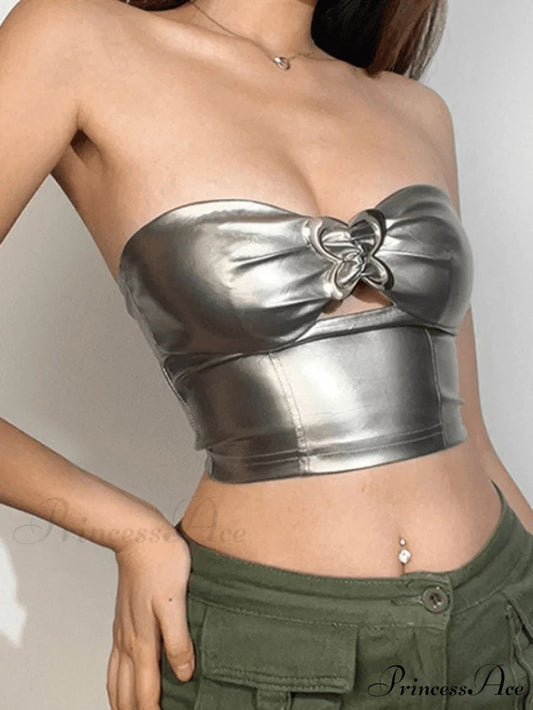 Butterfly Charm Graceful Pearl Necklace Silver / S