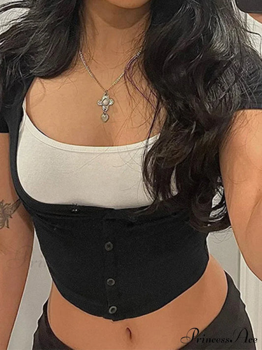 Button Front Long Trendy Sleeve Midi Dress Black / S