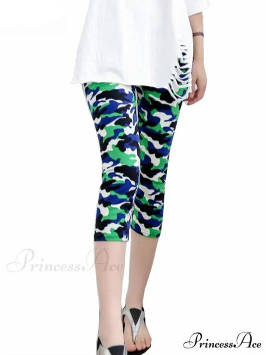 Camouflage Leggings Fitness Capris Pants