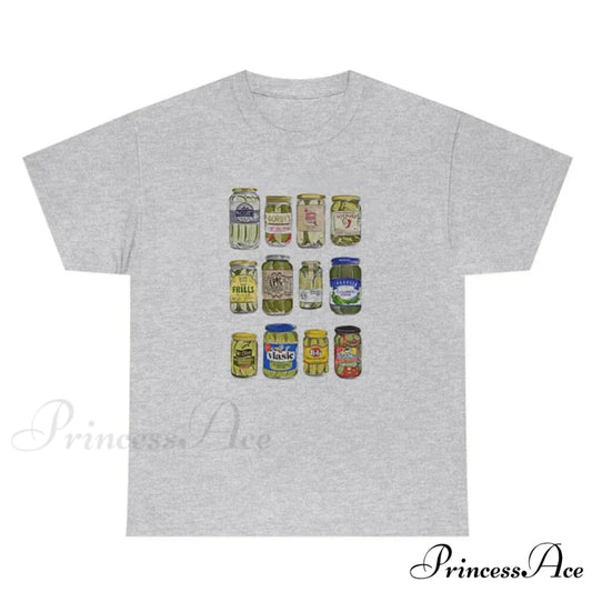 Canned Elegant Pickles T-Shirt GRAY / S