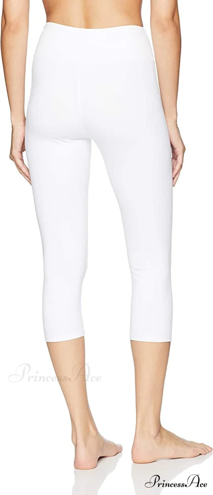 Capri Legging Inner Pocket Non See-Through Fabric Leggings
