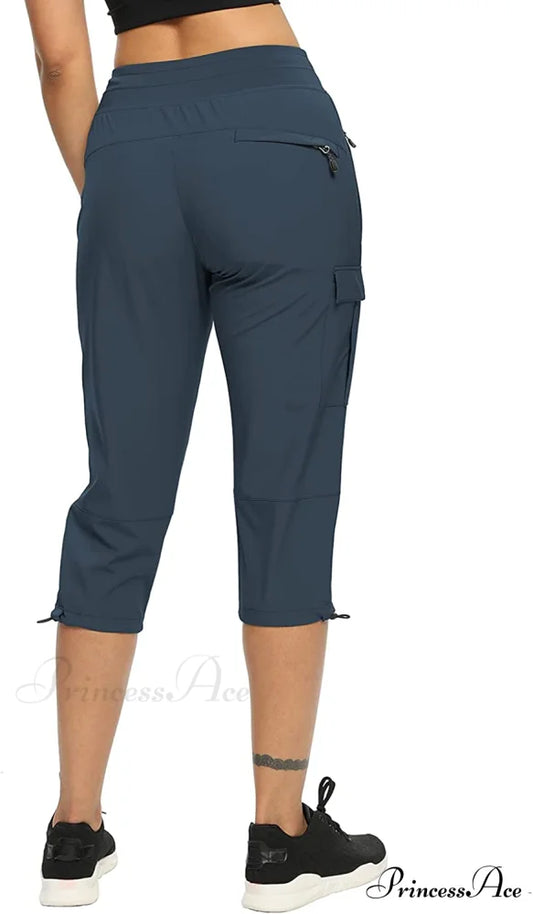 Cargo Hiking Pants Lightweight Joggers Quick Dry Capris